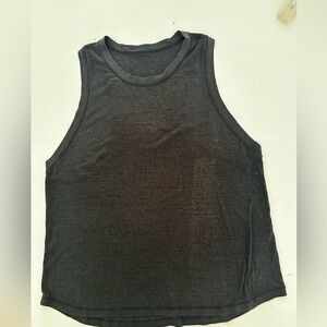 lululemon burnout Tank Top mesh edition black